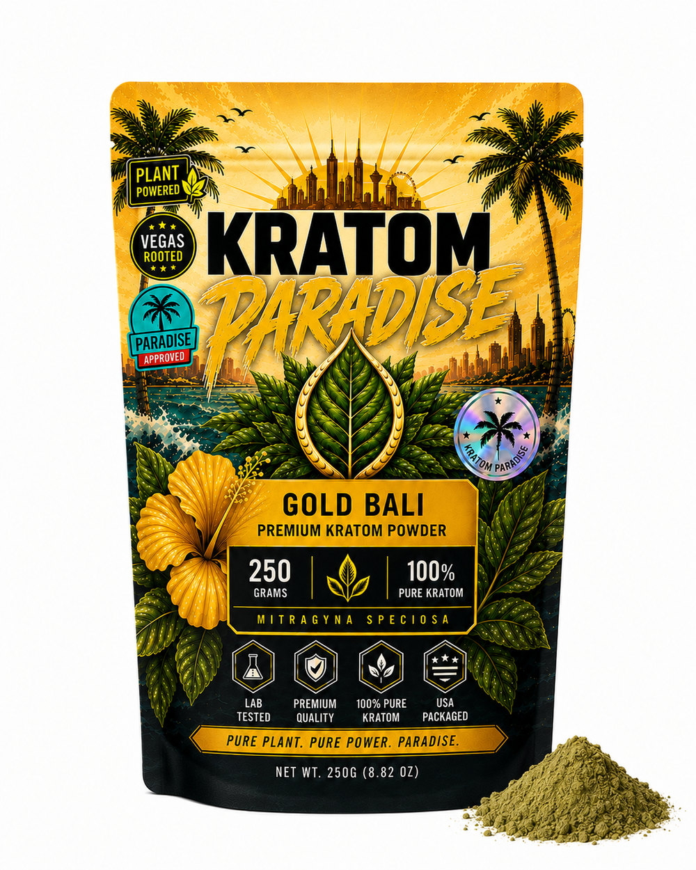 Gold Bali Kratom Powder product package
