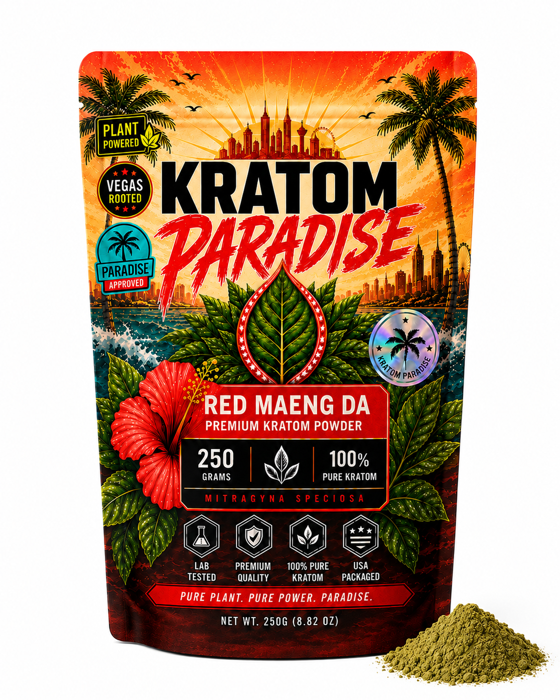 Red Maeng Da Kratom Powder product package