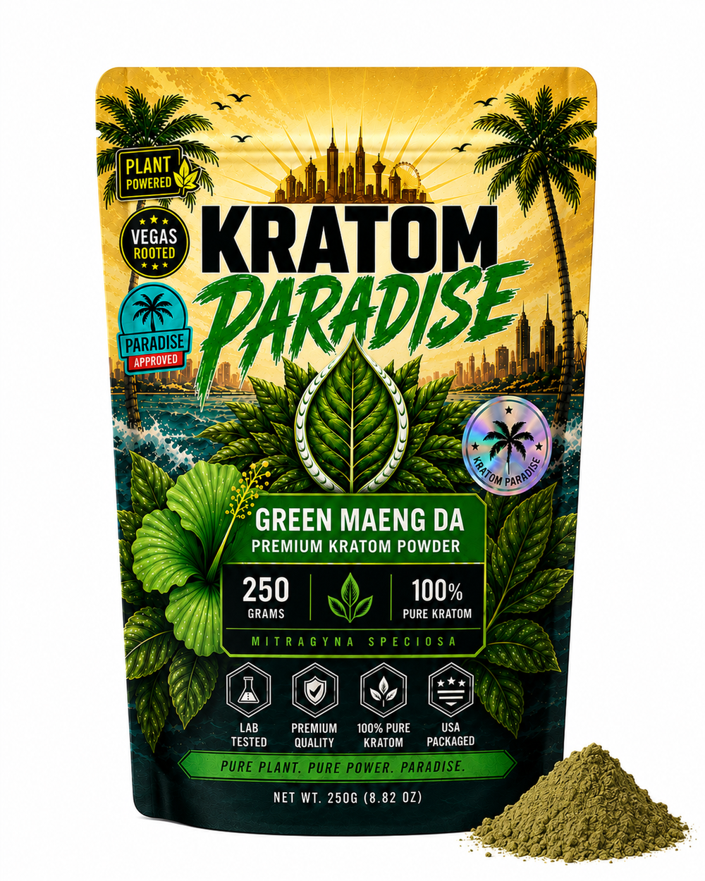 Green Maeng Da Kratom Powder product package