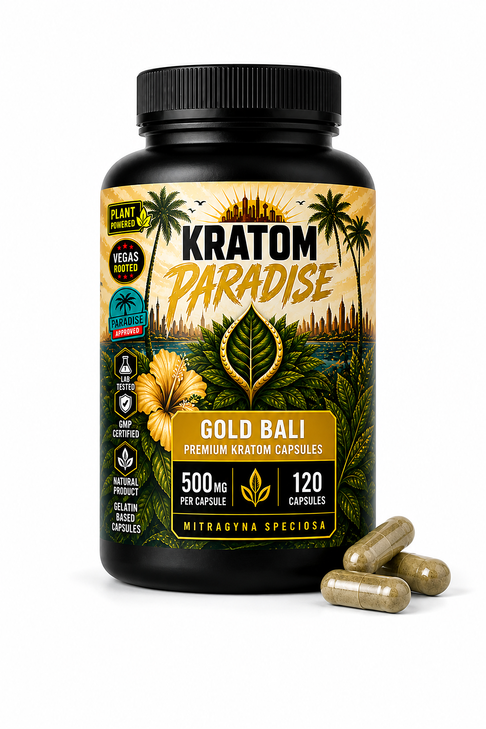 Gold Bali Kratom Capsules product photo