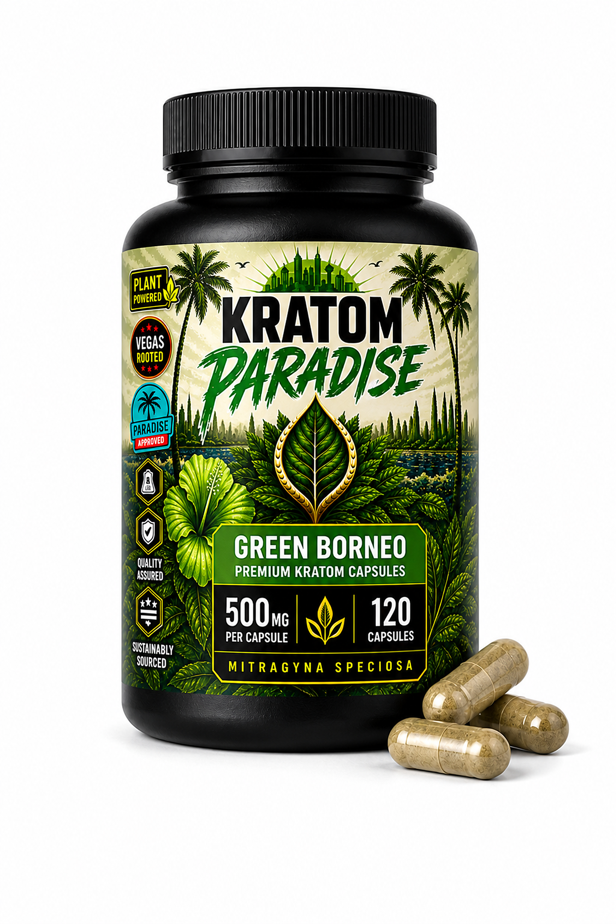 Green Borneo Kratom Capsules product photo