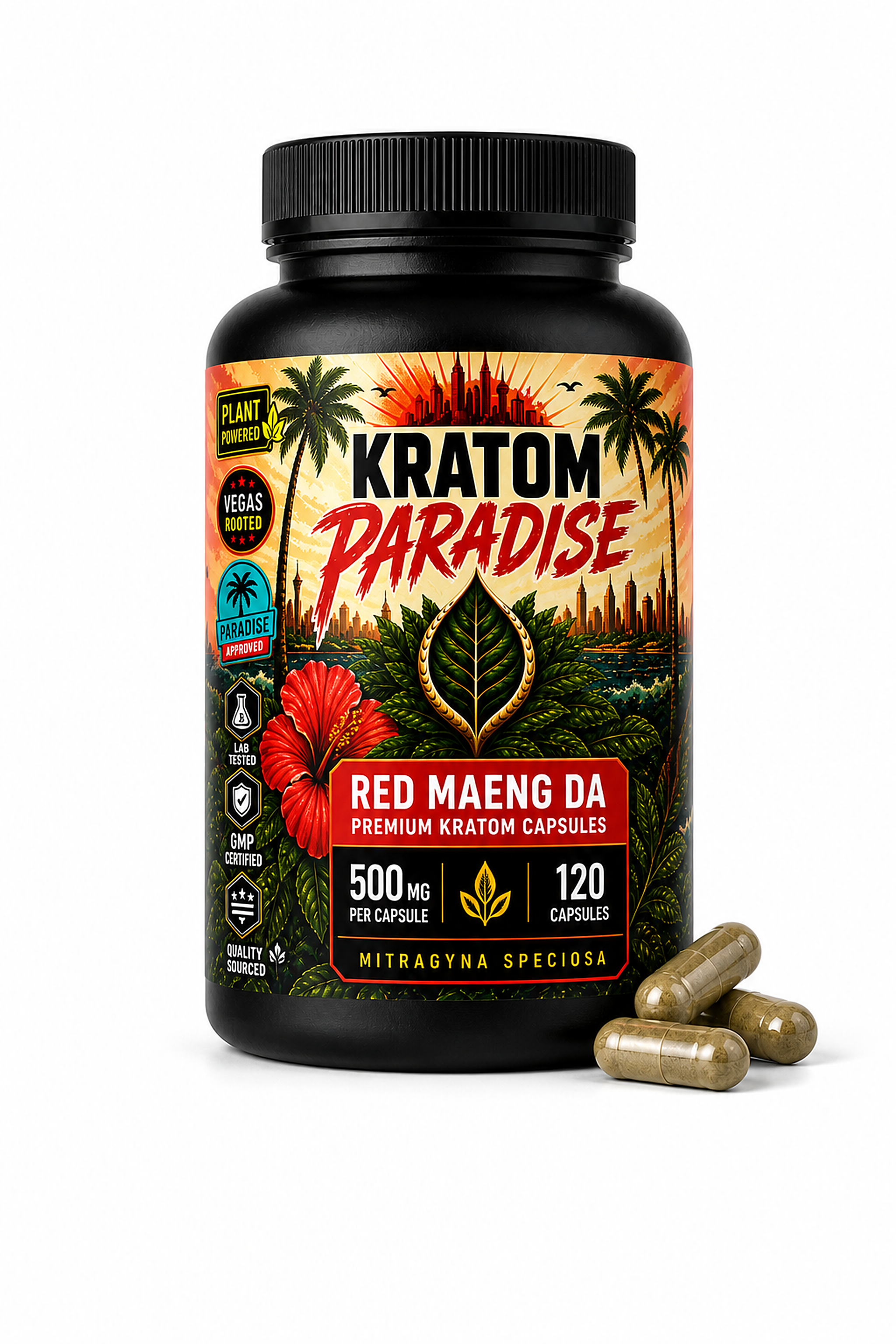 Red Maeng Da Kratom Capsules product photo