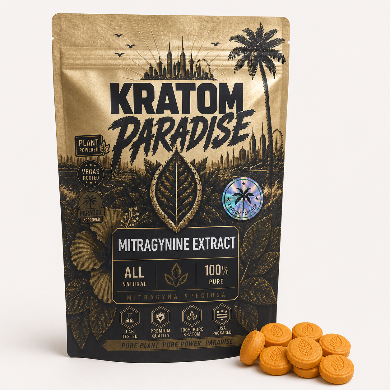 Mango 150mg MIT chewable tablets close-up