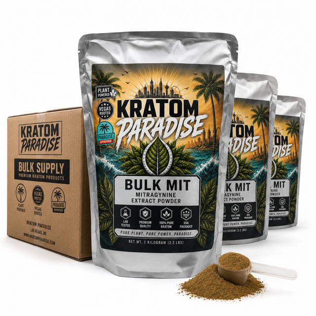 Kratom Paradise bulk MIT 90% mitragynine extract powder product photo