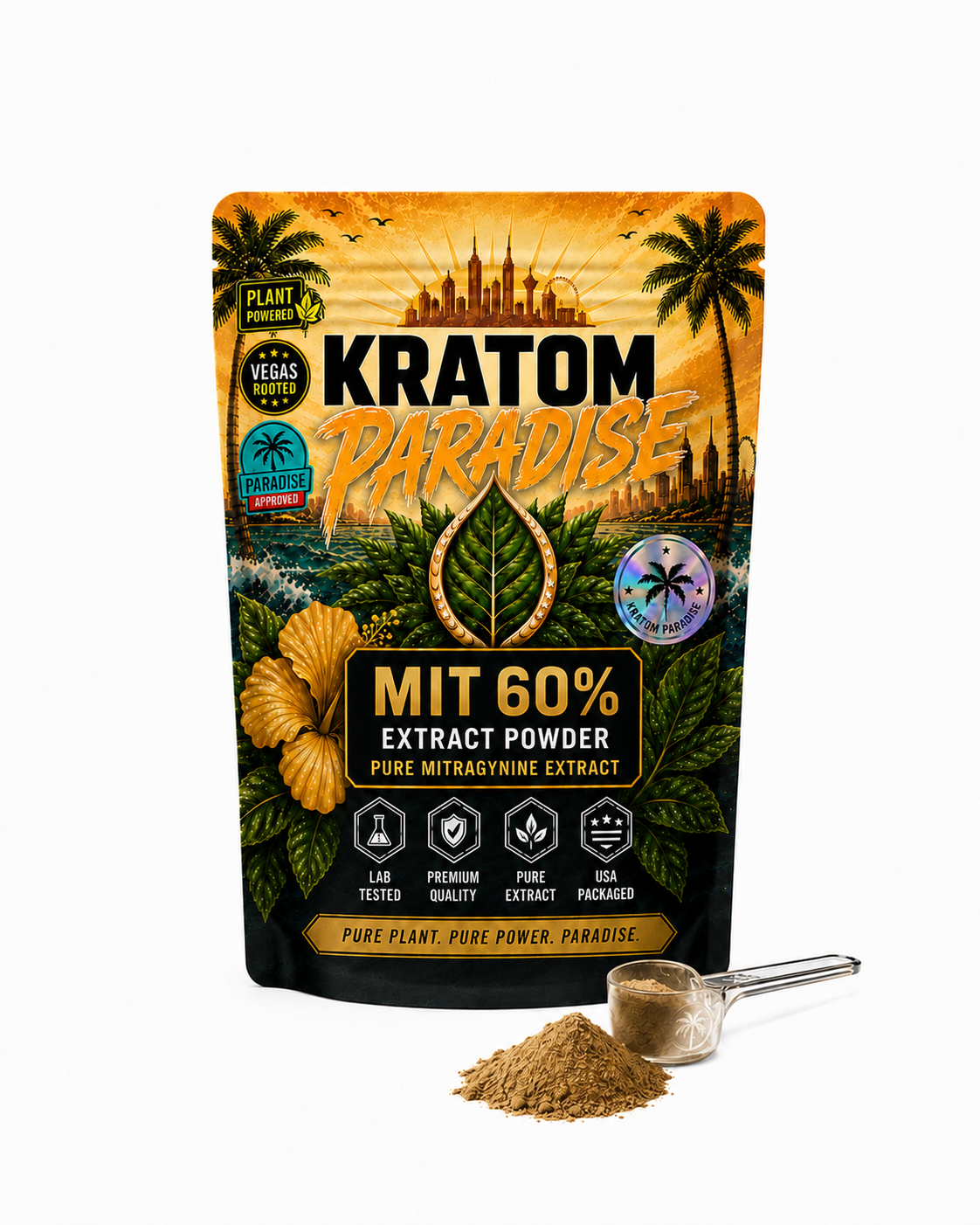 Kratom Paradise MIT 60% mitragynine extract powder product photo