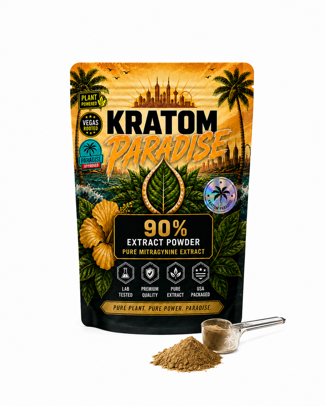 Kratom Paradise MIT 90% mitragynine extract powder product photo