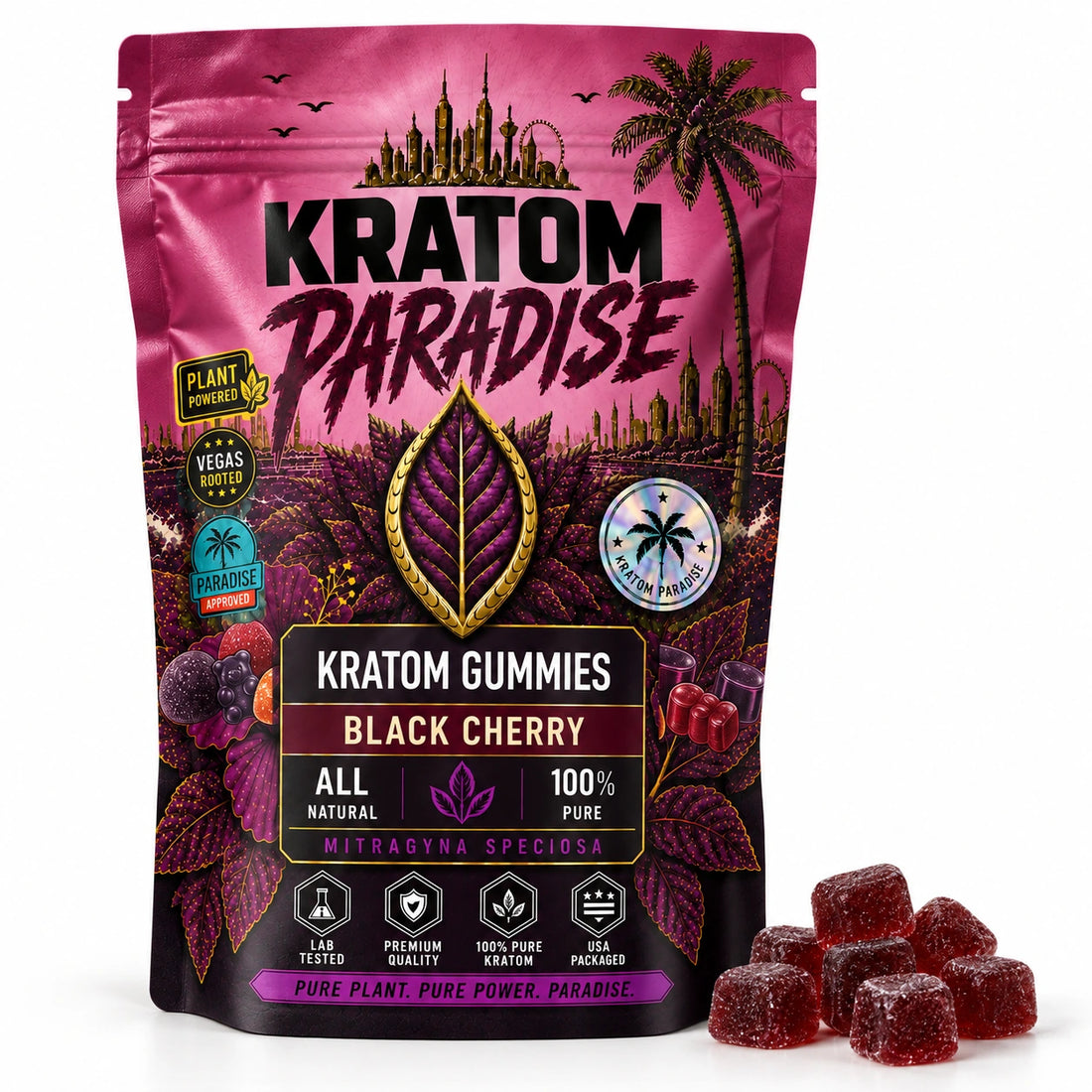 Black Cherry Kratom Gummies